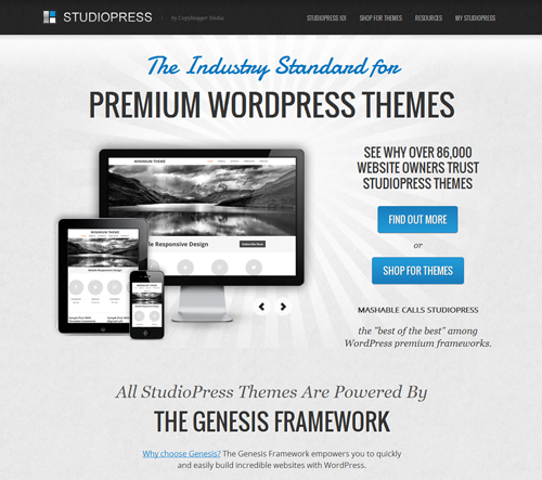 Premium WordPress Themes Providers - StudioPress Review